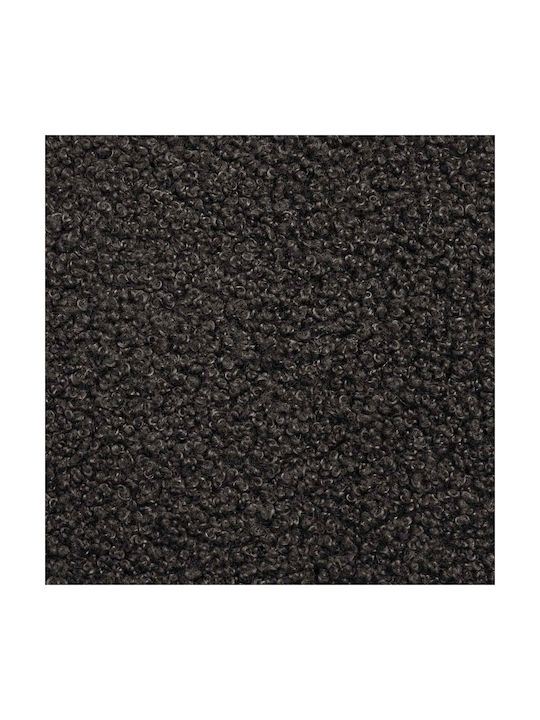 Fabric Upholstered Black Footstool 55x35x41cm