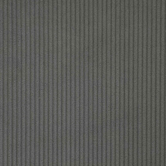 Bankhocker mit Rückenlehne, mit dunkelgrauem Bouclé-Stoff bezogen, 76 x 110 x 60 cm