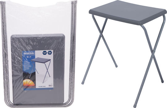 Redcliffs Τραπέζι Μεταλλικό για Camping Πτυσσόμενο 51x37x69cm Γκρι