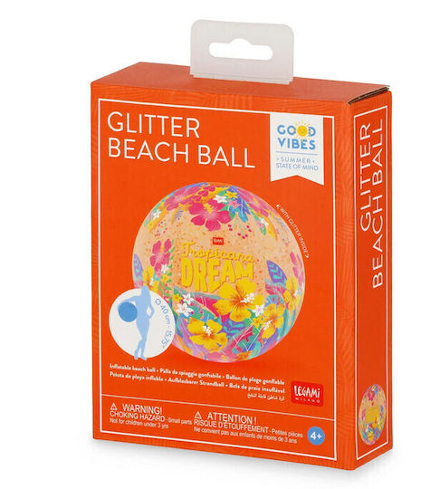 Φούσκωτη Μπάλα Παραλίας Legami Glitter Inflatable Tropicana Dream Bb0014
