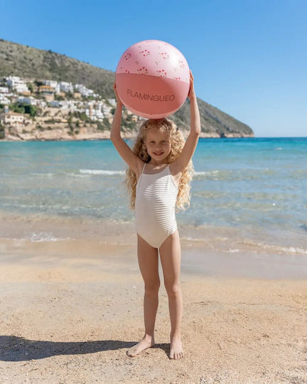 Φουσκωτή Ροζ Μπάλα Θαλάσσης 35cm Διαμέτρου Pinky Flamingueo