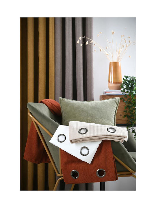 Stof Перде с Копчета Екрю 140x260 см