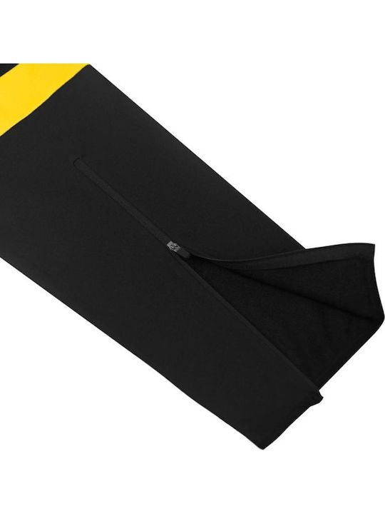 Herren-Sweatpants Glänzend Schwarz/Gelb