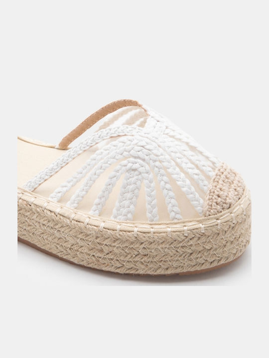 Women's Flat Sandals Flatforms White