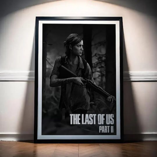 Gaming Poster Last Us Part Ii Ellie Gm2340 40cm X 50cm Natural Wood Frame Beige