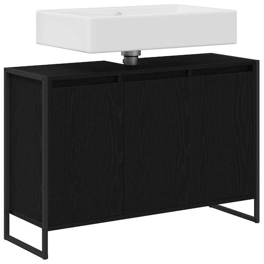 vidaXL Πάγκος χωρίς Νιπτήρα Μ90xΒ30xΥ60cm Μαύρη Οξυά vidaXL Πάγκος χωρίς Νιπτήρα Μ90xΒ30xΥ60cm Μαύρη Οξυά