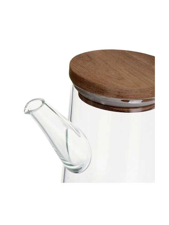 HowHomely Wooden Oil & Vinegar Dispenser Set with Flow 300ml