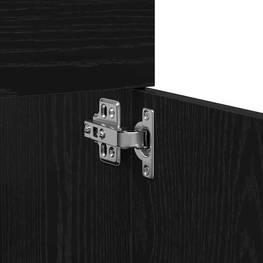 vidaXL Шкаф без Мивка Д30xШ30xВ130см Black Oak