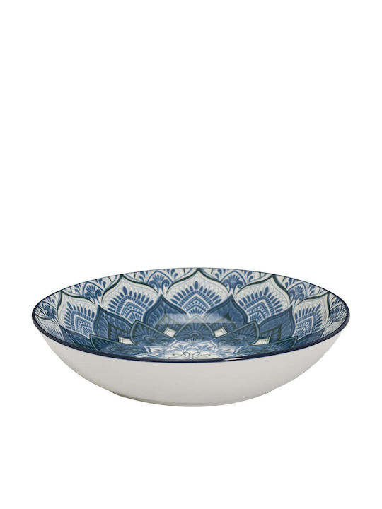 HowHomely Albastru Porțelan Set de Vase 12buc