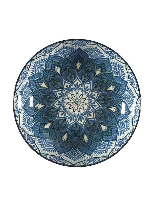 HowHomely Albastru Porțelan Set de Vase 12buc