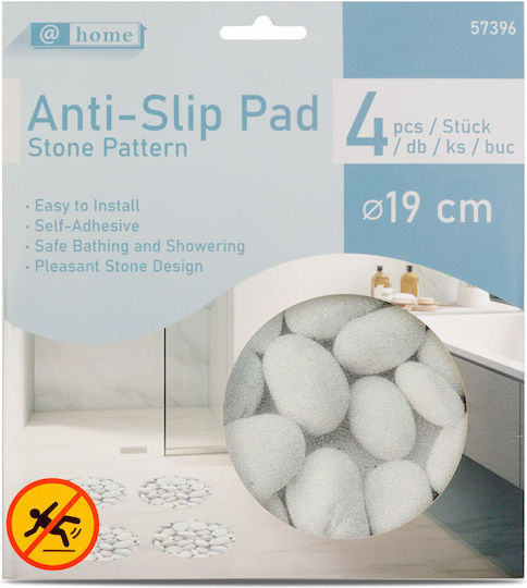 Alista Home Covoare Antiderapante Cada De Baie Cu Ventuze Gri 4 Bucăți