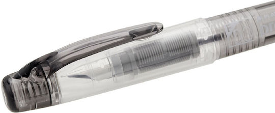 Platinum Preppy Fountain Pen Medium 0.5mm Black Plastic With Black Ink