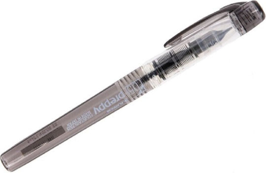 Platinum Preppy Fountain Pen Medium 0.5mm Black Plastic With Black Ink