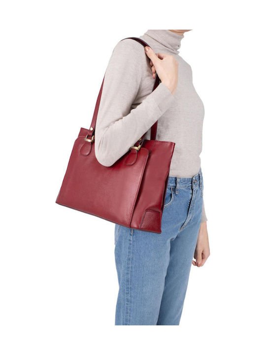 Leather Women's Shoulder Bag Black