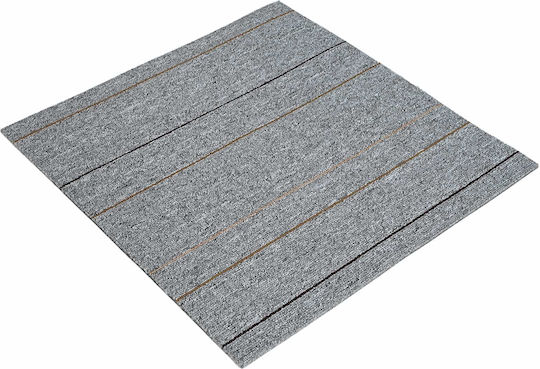 vidaXL Set Plastic Floor with 20 Tiles L50xW50cm Gray