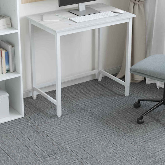 vidaXL Set Plastikböden mit 4 Fliesen M50xP50cm Grau