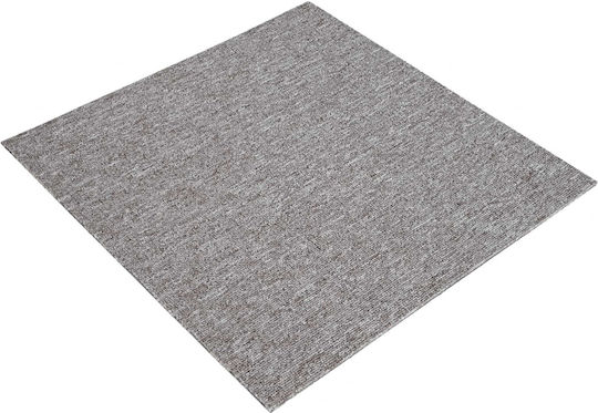 vidaXL Set Plastic Floor with 20 Tiles L50xW50cm Brown