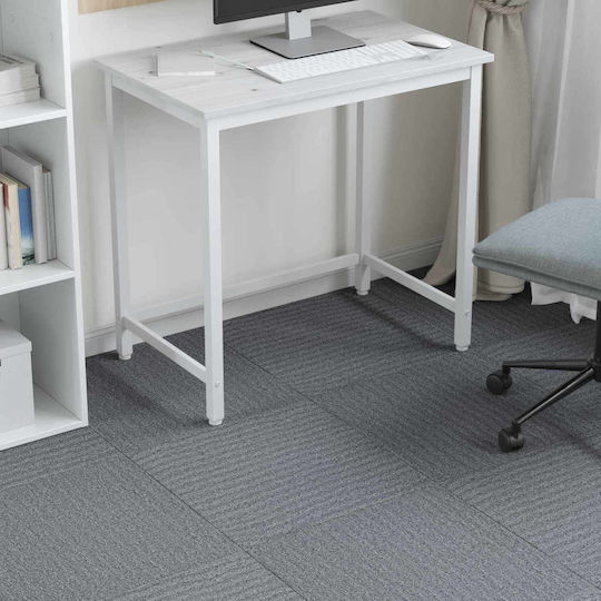 vidaXL Set Plastic Floor with 4 Tiles L50xW50cm Gray