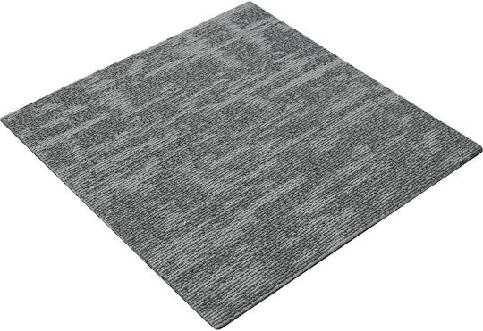 vidaXL Set Plastikböden mit 36 Fliesen M50xP50cm Grau