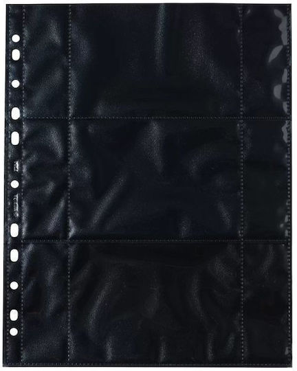 Herma Binderblätter 90 x 130 mm Horizontal Schwarz 10 Stücke