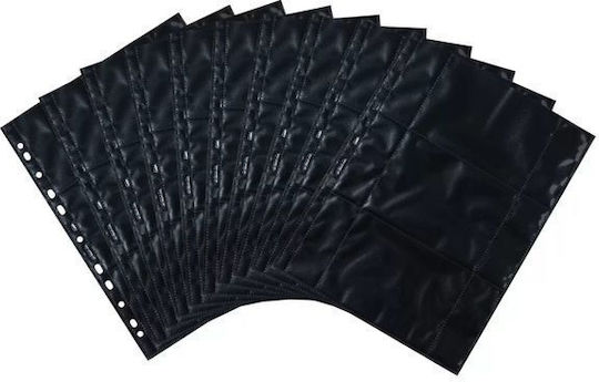 Herma Binderblätter 90 x 130 mm Horizontal Schwarz 10 Stücke