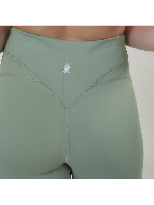Women's High Waist Activewear Shorts Dk-green