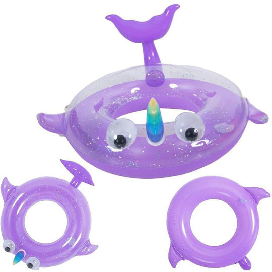 Jilong Kids' Swim Ring with Diameter 89cm for 9 Years Old Purple