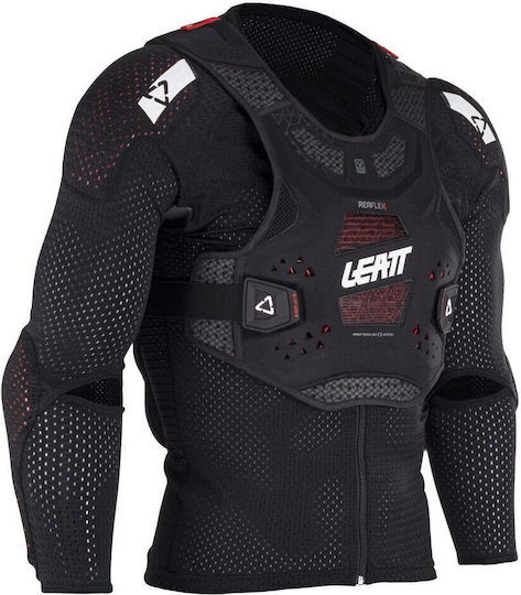 Leatt ReaFlex Jachetă De Protecție Motocross Neagră