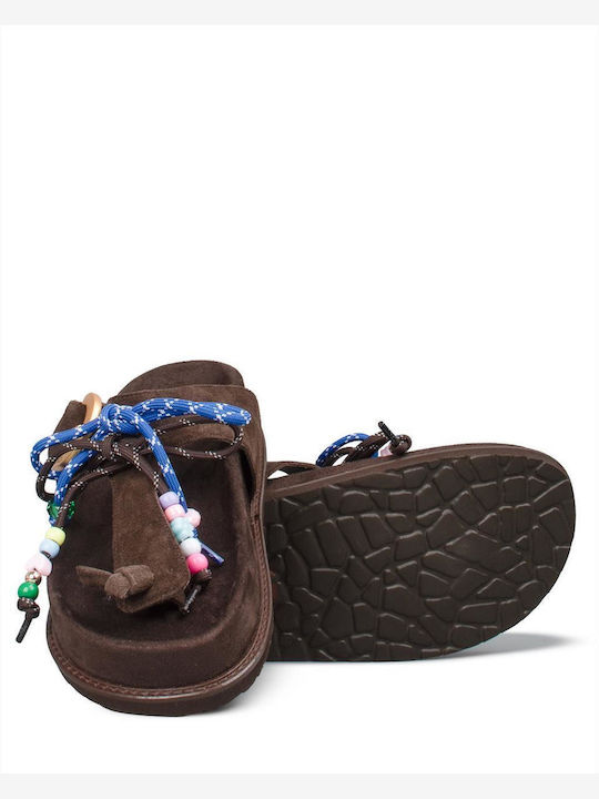 Γυναικεία Σανδάλια Flatforms Καφέ