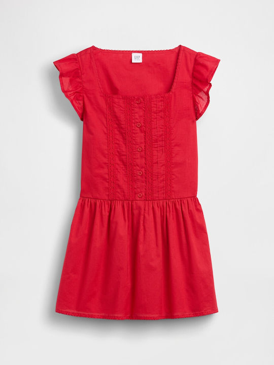Kinderkleid Ärmellos Modern Rote