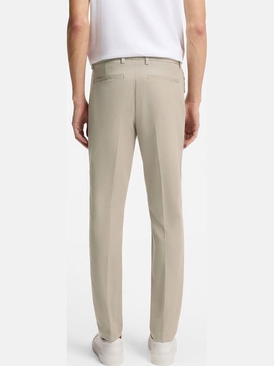 Kaiton Trousers in Slim Fit Open Beige