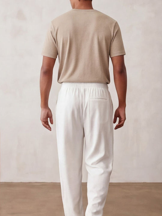 Trousers in Relaxed Fit White