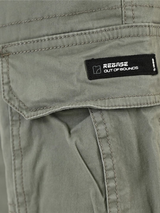 Pantaloni Bărbați Cargo Relaxed Fit Kaki