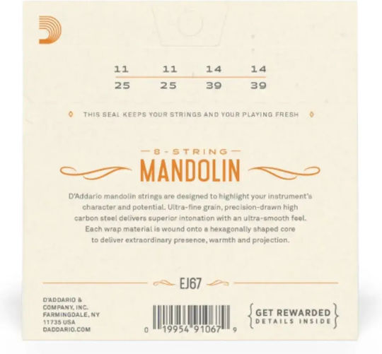 Daddario Single Steel Mandolin String