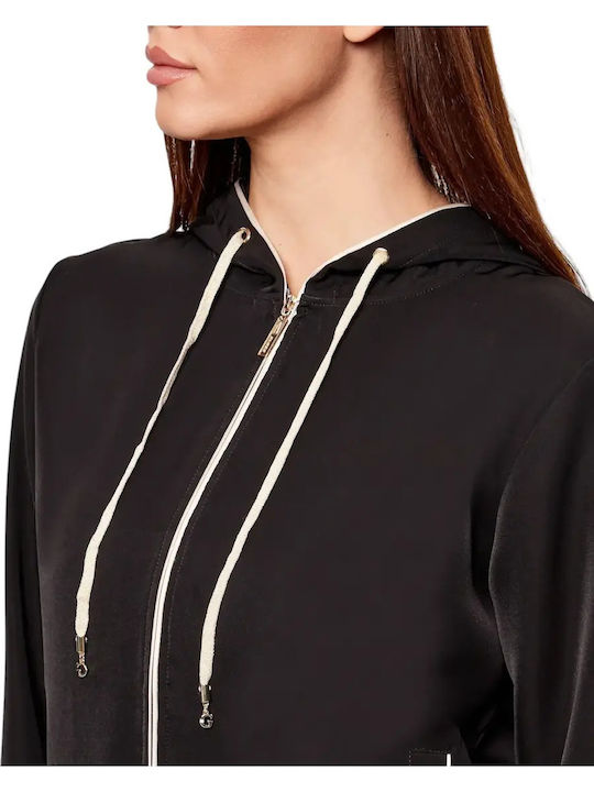 Women's Cardigan with Zipper Black
