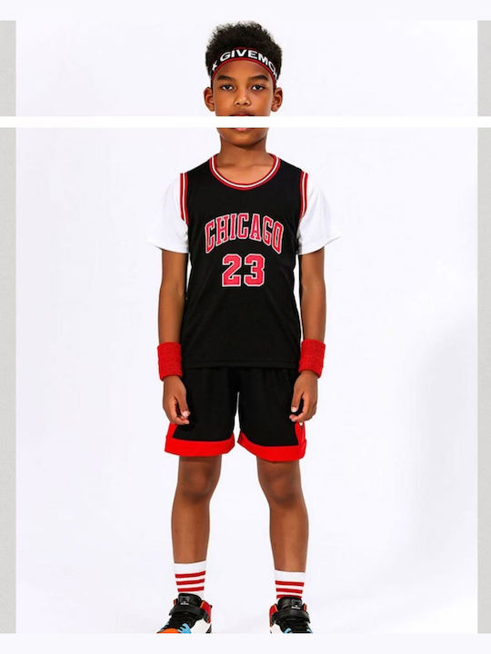 King Παιδικό Σετ Μπάσκετ Jordan Black