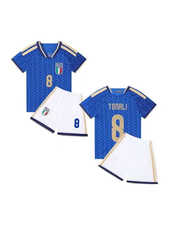 King Παιδικό Σετ Ποδοσφαίρου Sandro Tonali Προκριματικά Mundial 2026 Εθνικής Ιταλίας Home