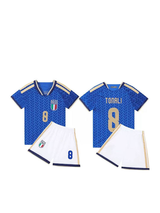 King Παιδικό Σετ Ποδοσφαίρου Sandro Tonali Προκριματικά Mundial 2026 Εθνικής Ιταλίας Home