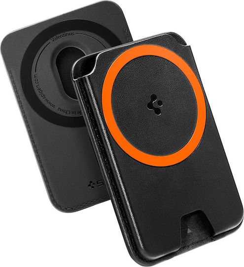 Spigen MagSafe Card Case Valentinus Magfit+ in Black Colour