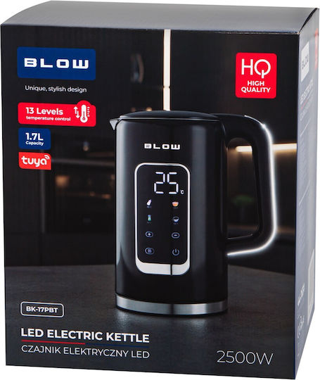 Blow Βραστήρας 1.7lt 2500W Μαύρος
