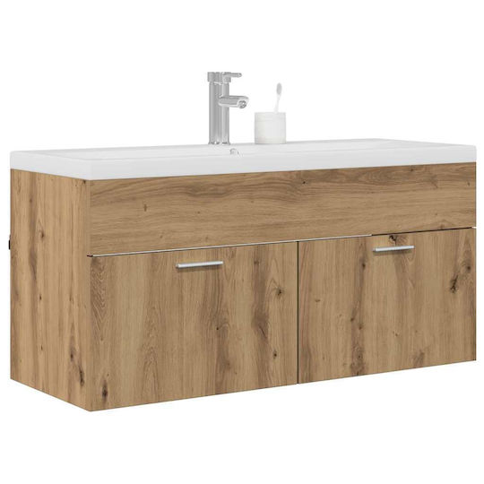 vidaXL Πάγκος χωρίς Νιπτήρα Μ100xΒ38.5xΥ46cm Artisan Oak