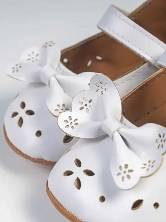 On Line Soft-Sole Baby Pumps White On-H1568