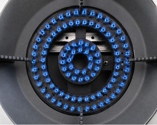 Proton Επιτραπέζια Εστία Υγραερίου Διπλή Inox