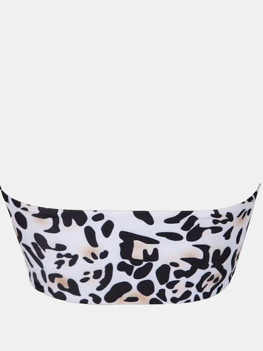 Set Bikini Strapless Tierdruck Hohe Taille Größe M Animal