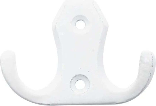 Sergani Wall Hanger 2 Hooks White