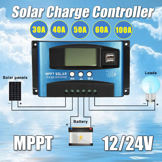 Регулатор на Зареждане MPPT 24V 30A