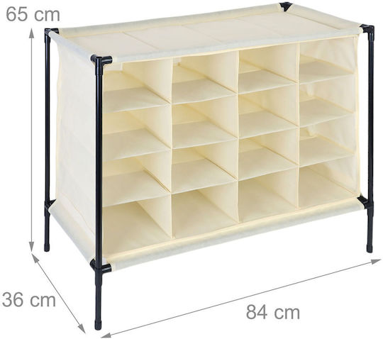 Stoff Schuhorganisator 84x36x65cm