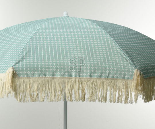 Progarden Folding Beach Umbrella Diameter 1.76m with UV Protection Green