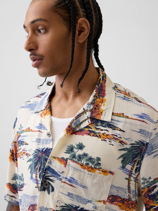 Κοντομάνικο Πουκάμισο Palm Tree Print