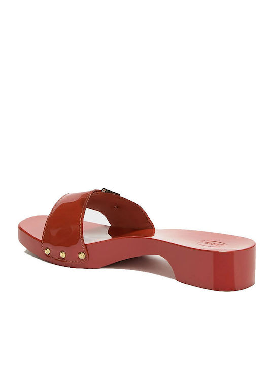 Damen Flache Rote Sandalen